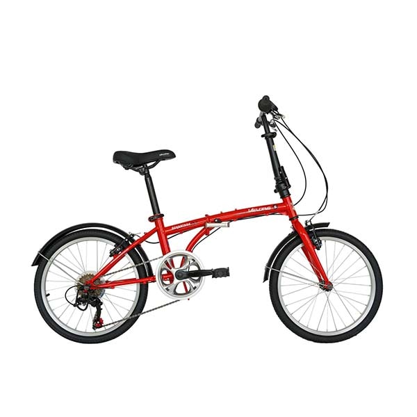 Bicicleta pliabila VELORS Advantage V2054B, 20", cadru otel, rosu-alb 