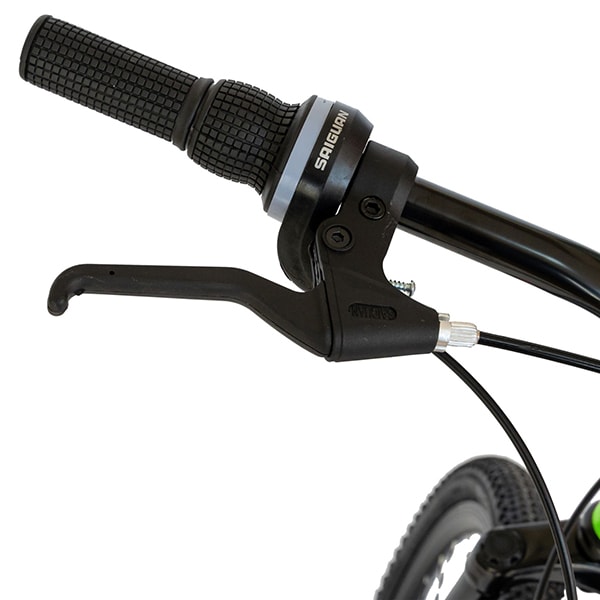 Bicicleta de munte VELORS V2409A, 24", cadru otel, verde-alb -negru