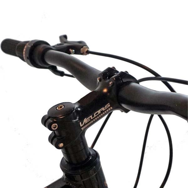 Bicicleta Mountain Bike VELORS 2460A, 24", cadru otel, negru-portocaliu