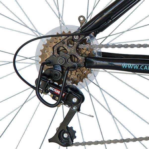 Bicicleta Mountain Bike VELORS 2460A, 24", cadru otel, negru-portocaliu