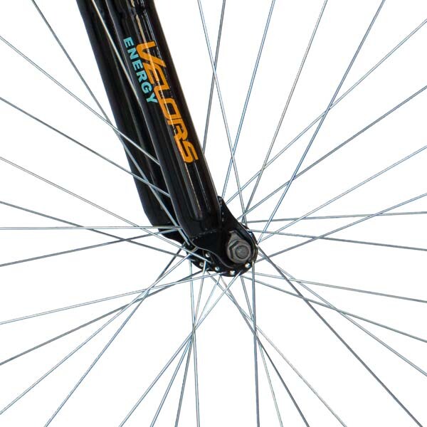 Bicicleta Mountain Bike VELORS 2460A, 24", cadru otel, negru-portocaliu