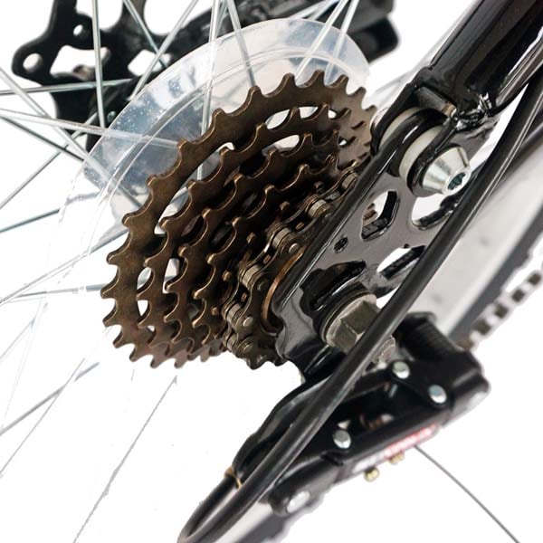 Bicicleta Mountain Bike VELORS 2460A, 24", cadru otel, negru-portocaliu