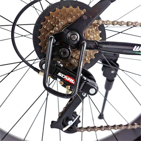 Bicicleta FAT BIKE VELORS V2605A, 26", cadru otel, negru-verde