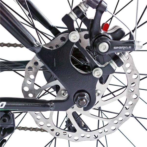 Bicicleta FAT BIKE VELORS V2605A, 26", cadru otel, negru-verde