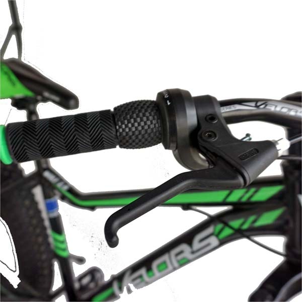 Bicicleta FAT BIKE VELORS V2605A, 26", cadru otel, negru-verde