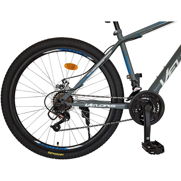 Bicicleta MTB VELORS V2609A, 26", otel, gri-albastru