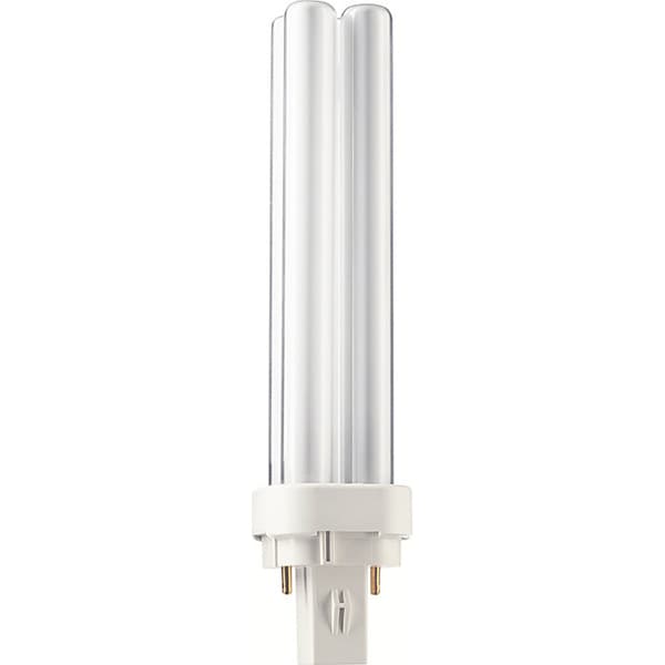 Bec fluorescent PHILIPS MASTER PL-C 2P, G24D-2, 17.9W, 1200lm, lumina variabila 