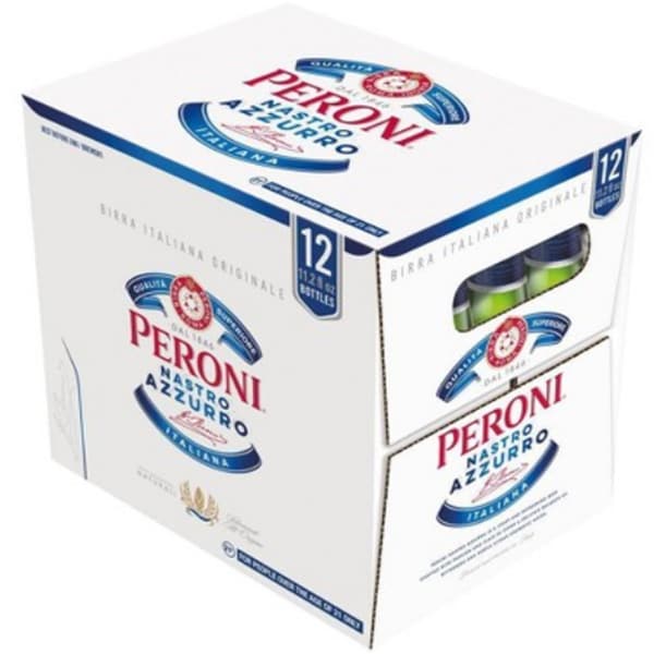 Bere blonda Peroni Nastro Azzuro bax 0.66L x 12 sticle