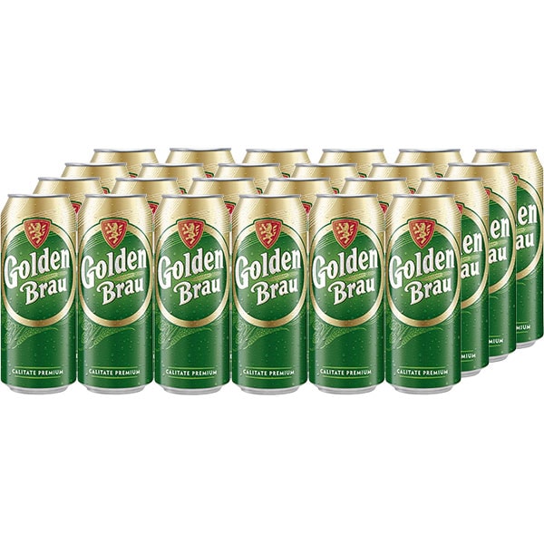 Bere blonda Golden Brau bax 0.5L x 24 cutii