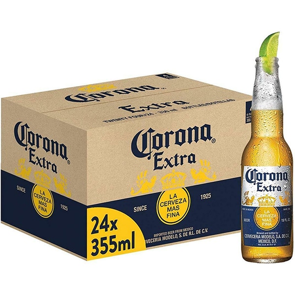 Bere blonda Corona Extra bax 0.355L x 24 sticle