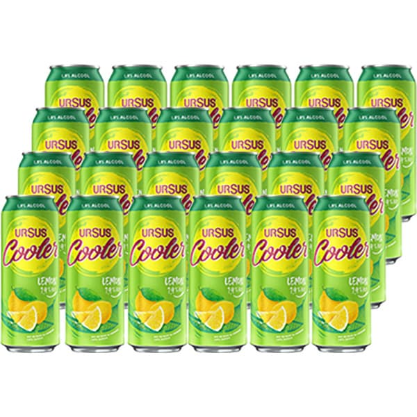 Bere cu arome Ursus Lamaie bax 0.5l x 24 cutii