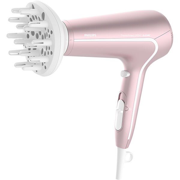 Uscator de par PHILIPS DryCare Advanced BHD290/00, 2300W, 3 viteze, 3 trepte temperatura, roz