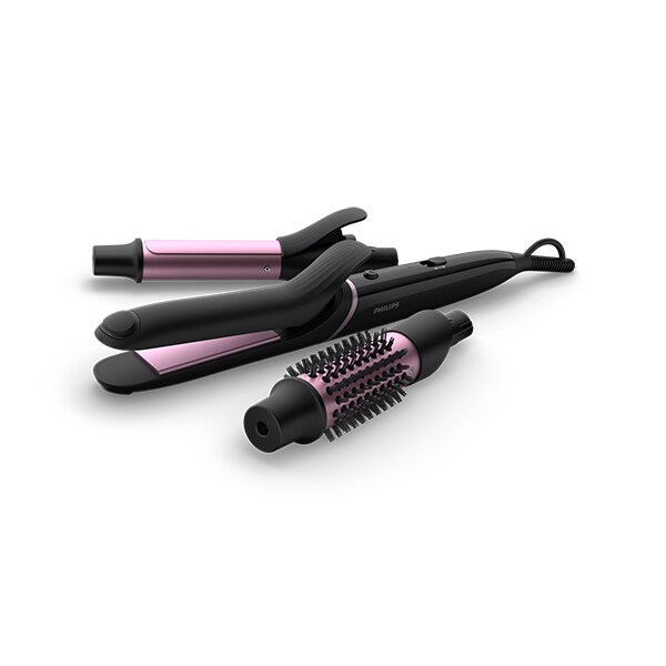 Trusa coafat Multistyler PHILIPS BHH822/00, 210 grade, invelis ceramic, negru-mov