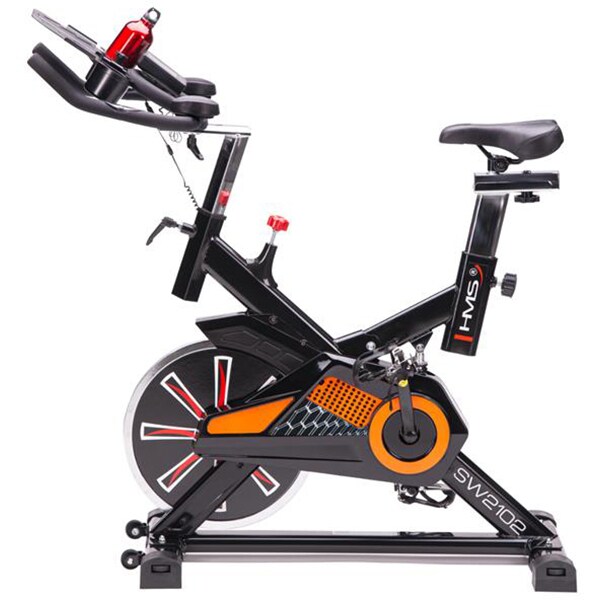 Bicicleta spinning HMS SW2102, volanta 16kg, 1 treapta, greutate suportata 120kg