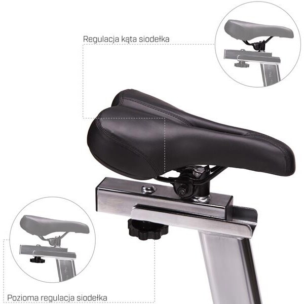 Bicicleta spinning HMS SW2102, volanta 16kg, 1 treapta, greutate suportata 120kg