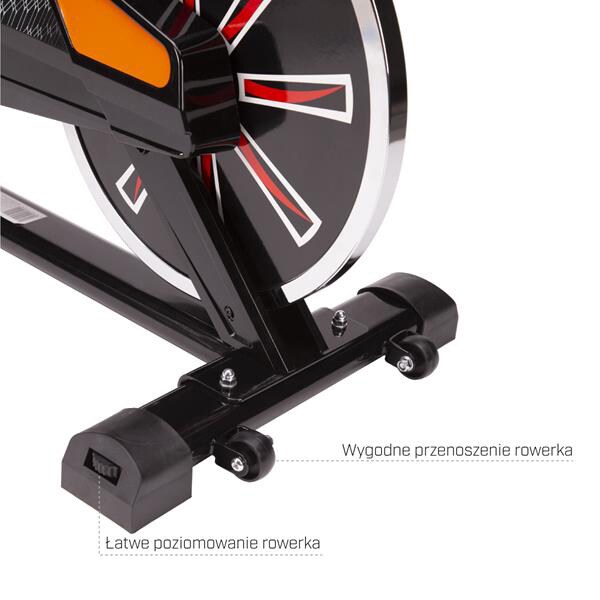 Bicicleta spinning HMS SW2102, volanta 16kg, 1 treapta, greutate suportata 120kg