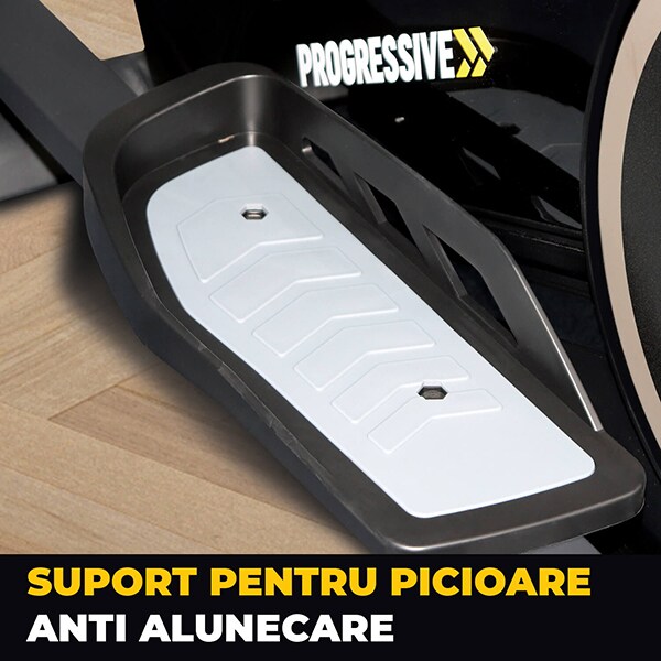 Bicicleta eliptica PROGRESSIVE EX2000, volanta 8kg, 10 trepte, greutate suportata 150kg