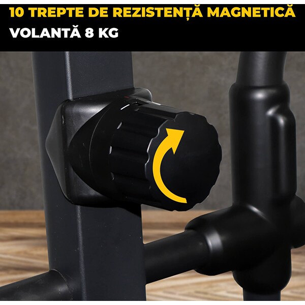 Bicicleta eliptica PROGRESSIVE EX2000, volanta 8kg, 10 trepte, greutate suportata 150kg