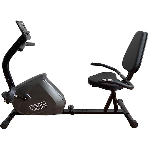 Bicicleta orizontala TECHFIT R310, 8 trepte, volanta 6kg, greutate suportata 120kg, negru