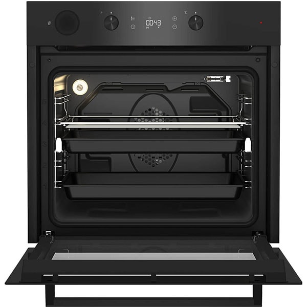 Cuptor incorporabil BEKO BIS14300BPS, Electric, Autocuratare SteamShine, 71 l, Clasa A+, negru