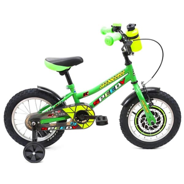Bicicleta copii DHS 1401, roata 14", frana V-brake, verde
