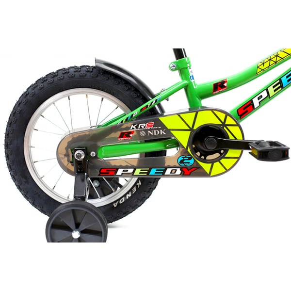 Bicicleta copii DHS 1401, roata 14", frana V-brake, verde
