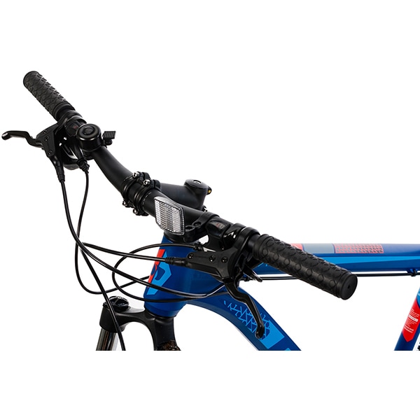 Bicicleta MTB DHS Terrana 2927, roata 29", 24 viteze, schimbator Shimano, frana disc hidraulica, albastru
