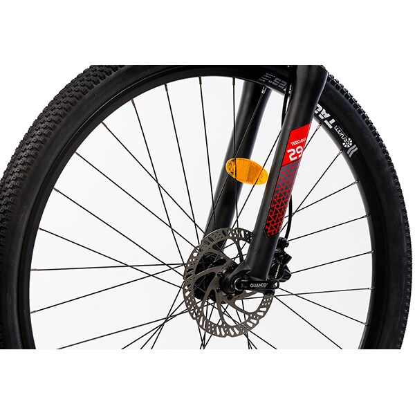 Bicicleta MTB DHS Terrana 2927, roata 29", 24 viteze, schimbator Shimano, frana disc hidraulica verde