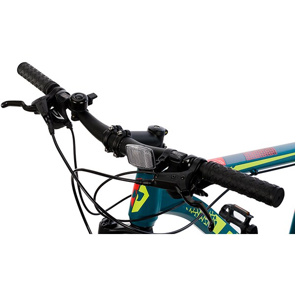 Bicicleta MTB DHS Terrana 2927, roata 29", 24 viteze, schimbator Shimano, frana disc hidraulica verde