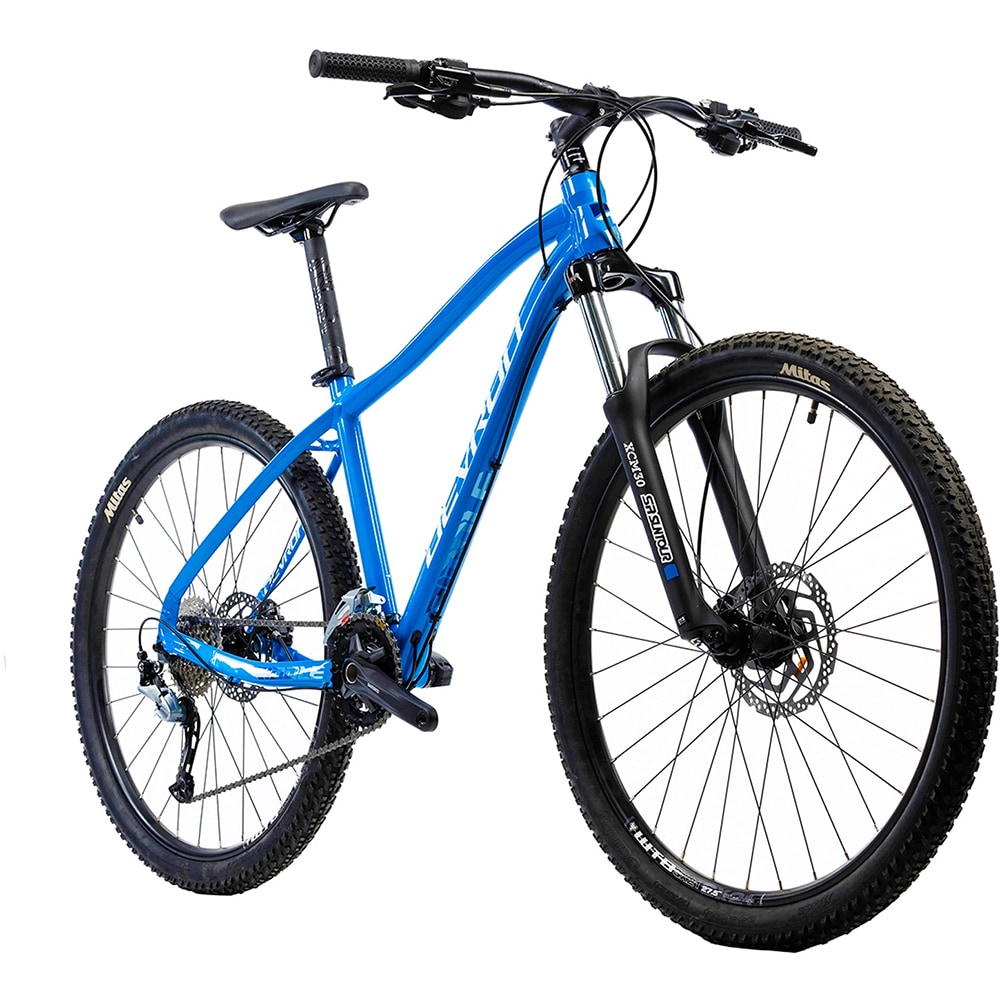 Bicicleta MTB DEVRON RM2.7 M, roata 27.5", 18 viteze, schimbator Shimano, frana disc hidraulica, albastru