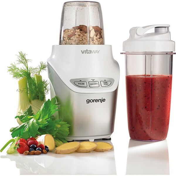 Blender GORENJE NutriPower BN1000W, 1l, 1000W, 2 trepte viteza, alb-argintiu 