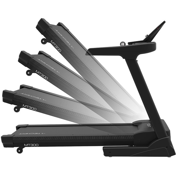 Banda de alergat TECHFIT MT300, viteza maxima, 18km/h, greutate suportata 150kg