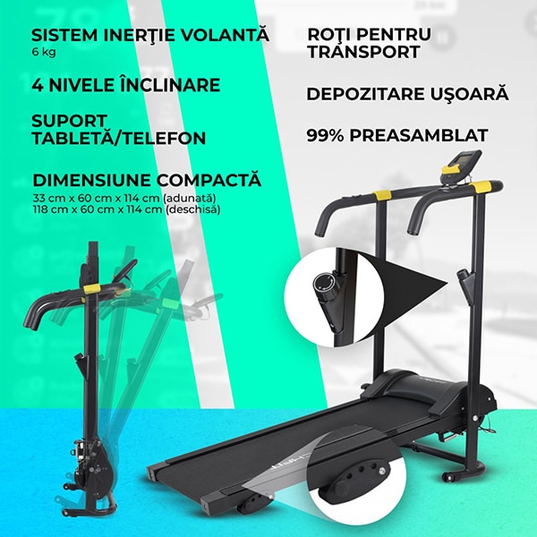 Banda magnetica TECHFIT MT40N, greutate suportata 100kg