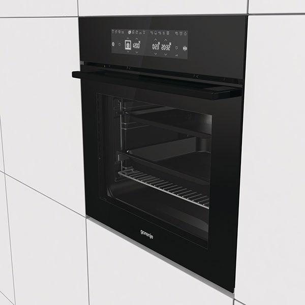 Cuptor incorporabil GORENJE BO758A23BG, Electric, Autocuratare AquaClean, 71 l, Clasa A+, negru