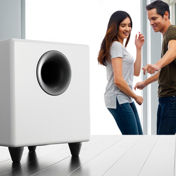 Subwoofer AUDIOENGINE S8, 125W RMS, alb