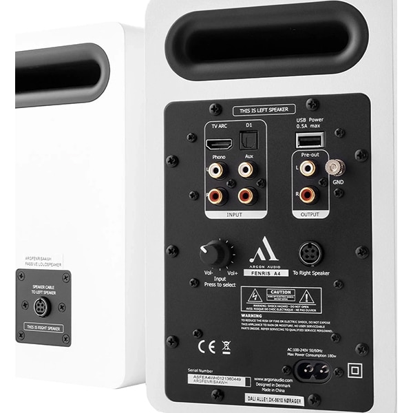Boxe de raft ARGON AUDIO Fenris A4, 150W RMS, Bluetooth, alb