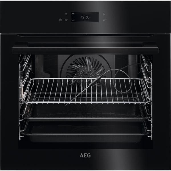 Cuptor incorporabil AEG SenseCook BPE748380B, Electric, Autocuratare pirolitica, 71 l, Clasa A++, Wi-Fi, negru