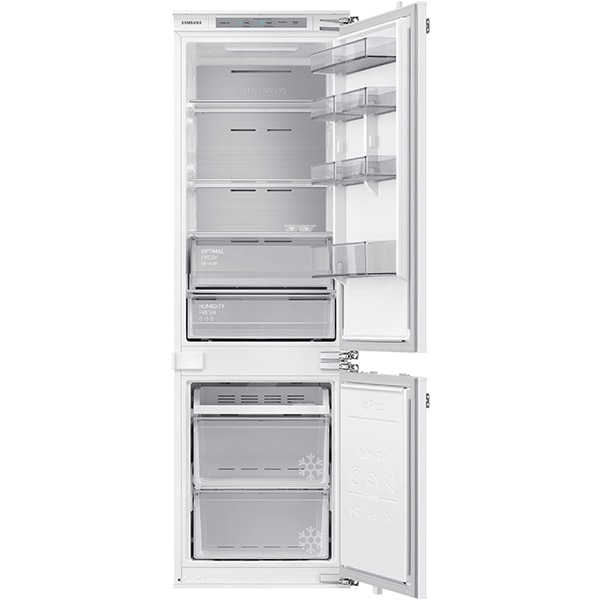 Combina frigorifica incorporabila SAMSUNG BRB26713DWW/EF, No Frost, 264 l, H 177.5 cm, Clasa D, Twin Cooling