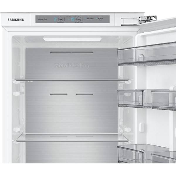 Combina frigorifica incorporabila SAMSUNG BRB26713DWW/EF, No Frost, 264 l, H 177.5 cm, Clasa D, Twin Cooling
