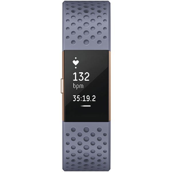 Bratara fitness FITBIT Charge 2, Android/iOS, Small, Lavender Rose Gold