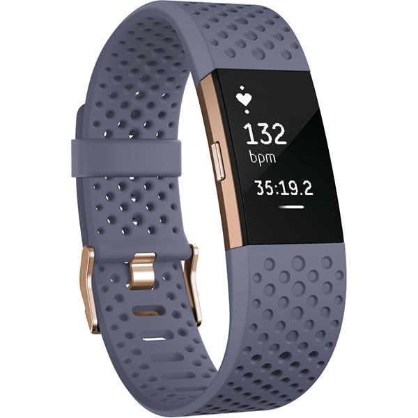 Bratara fitness FITBIT Charge 2, Android/iOS, Small, Lavender Rose Gold