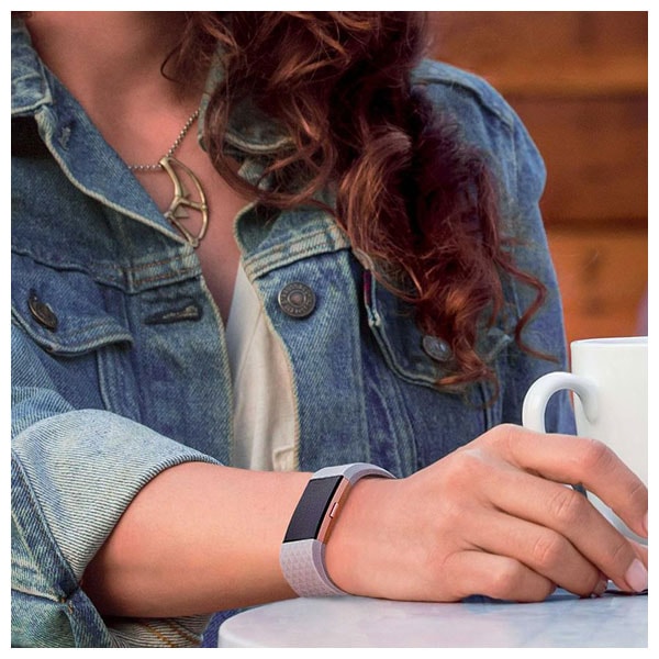 Bratara fitness FITBIT Charge 2, Android/iOS, Large, Lavender Rose Gold