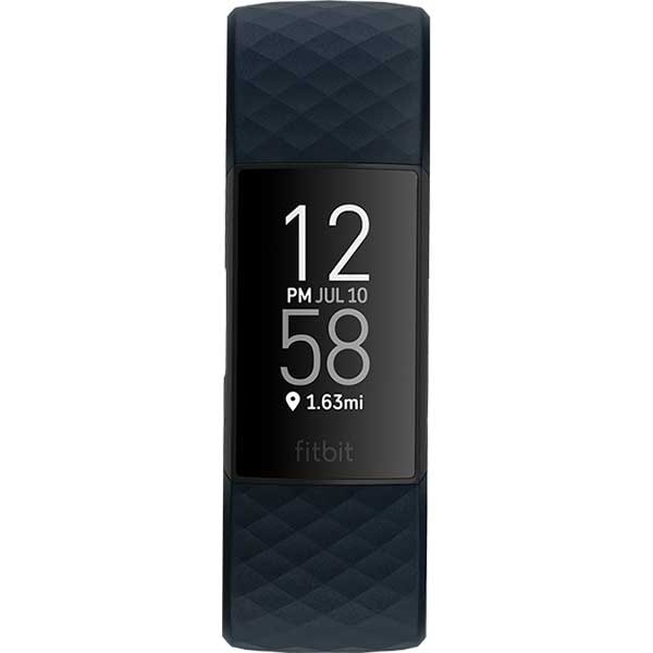 Bratara fitness FITBIT Charge 4, Android/iOS, Storm Blue / Black