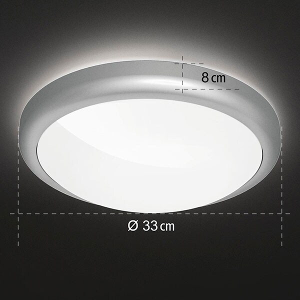 Aplica de tavan LED Smart HAMA 176560, 15W, 1300lm, Wi-Fi, lumina variabila, alb