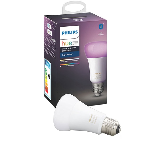 Bec LED Smart PHILIPS Hue 8718699673109, E27, 9W, 806lm, lumina variabila,Variabila 