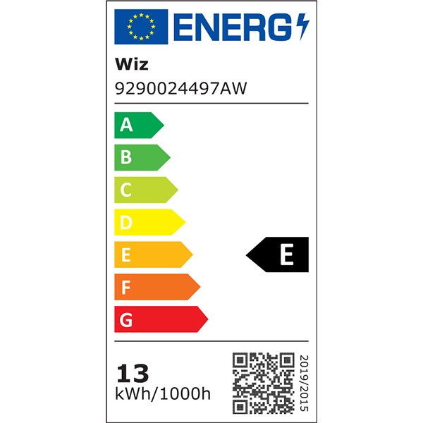 Bec LED Smart WIZ Colors, E27, 13W, 1521lm, Wi-Fi, lumina variabila, compatibil Alexa, Google Assistant