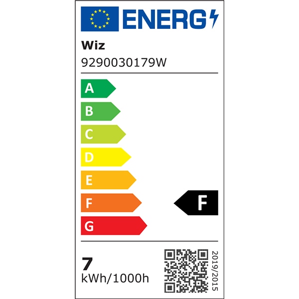 Bec LED Smart Vintage WIZ Whites, E27, 6.7W, 640lm, Wi-Fi, lumina variabila, compatibil Alexa, Google Assistant