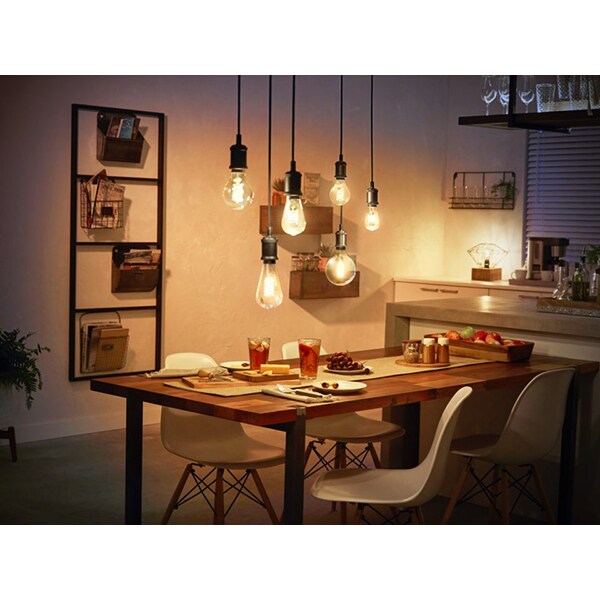 Bec LED Smart PHILIPS Hue 8718699688882, E27, 7W, 550lm, Bluetooth, Dimabil, lumina calda, compatibil Alexa, Google Assistant