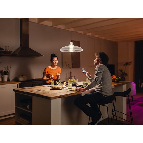 Bec LED Smart PHILIPS Hue 8718699747992, E27, 15.5W, 1600lm, Bluetooth, Dimabil, lumina calda, compatibil Alexa, Google Assistant