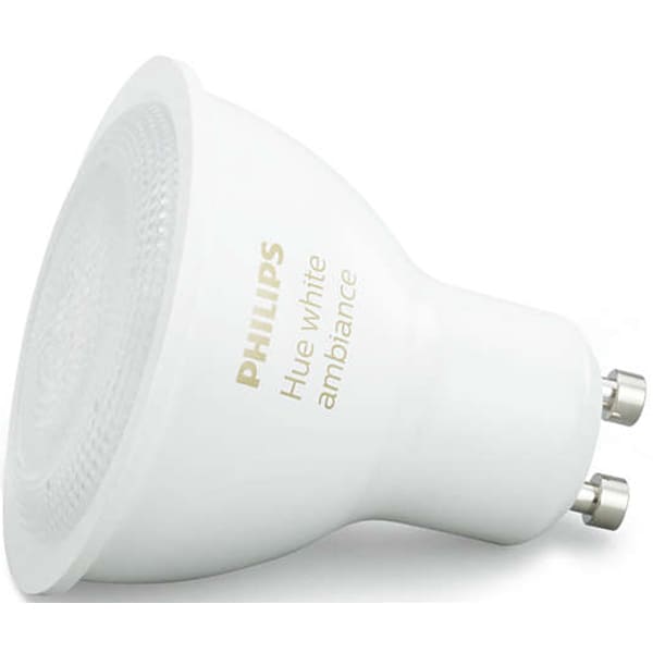 Bec LED Smart PHILIPS Hue Ambiance, GU10, 5.5W, 250lm, lumina variabila
